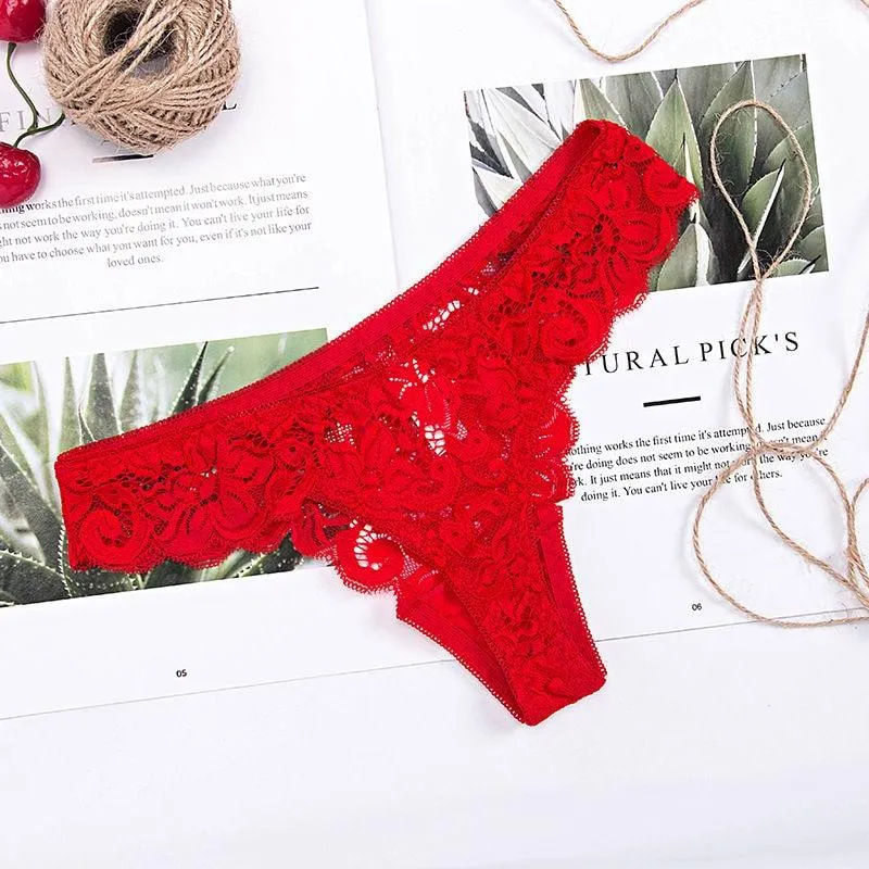 3 Pairs Sexy Lace Seamless Breathable Panties