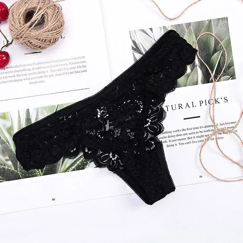 3 Pairs Sexy Lace Seamless Breathable Panties