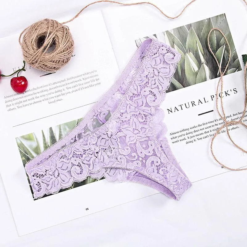 3 Pairs Sexy Lace Seamless Breathable Panties