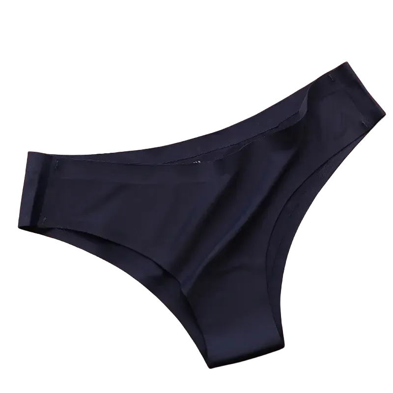 4PCS Seamless Cotton Panties Set – Ice Silk Low Waist G-String Underwear