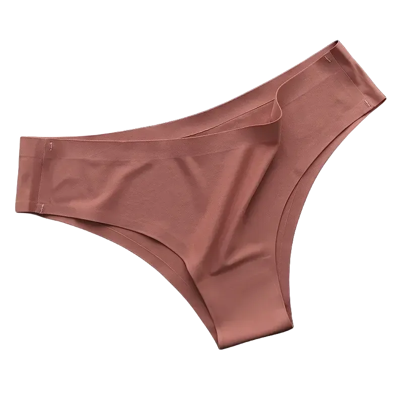 4PCS Seamless Cotton Panties Set – Ice Silk Low Waist G-String Underwear