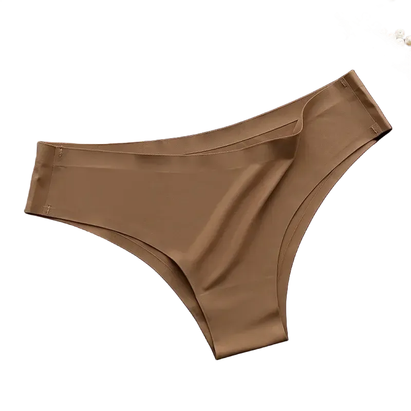 4PCS Seamless Cotton Panties Set – Ice Silk Low Waist G-String Underwear