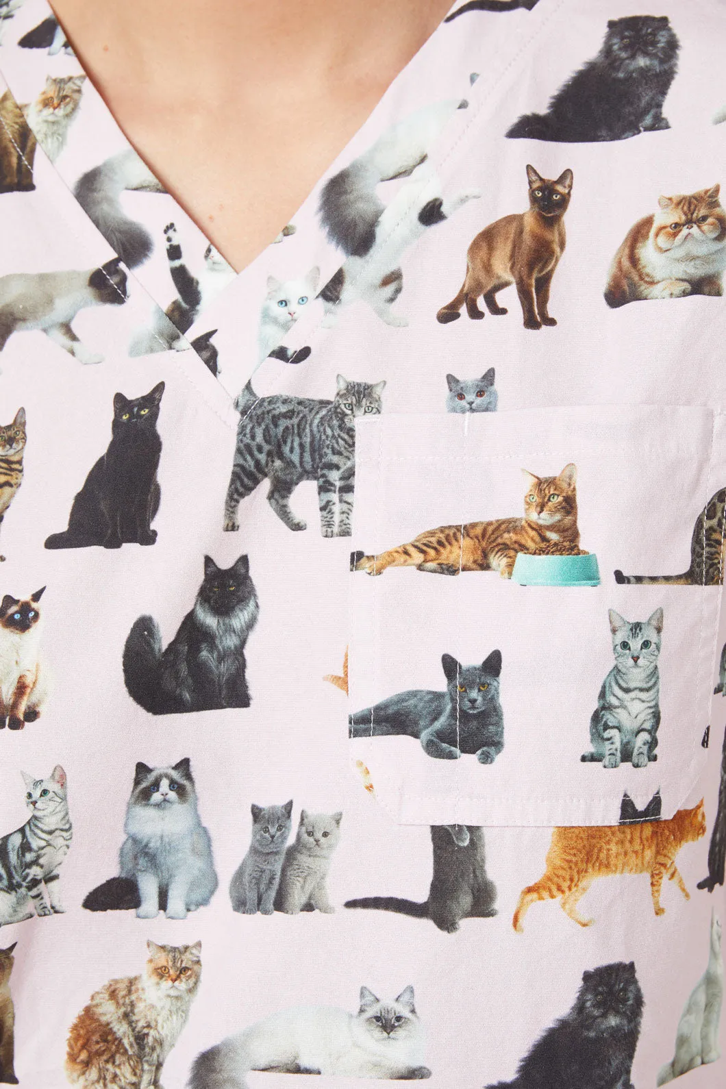 All The Cats Scrub Set