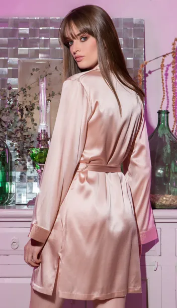 Anja Silk Short Robe (in stock, 3-day dispatch)