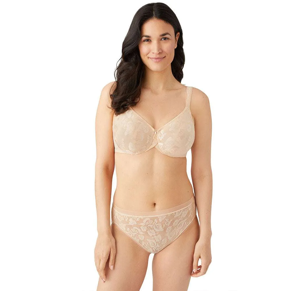 Awareness Non Padded Wired Full Coverage Full Support Plus Size Bra - Beige