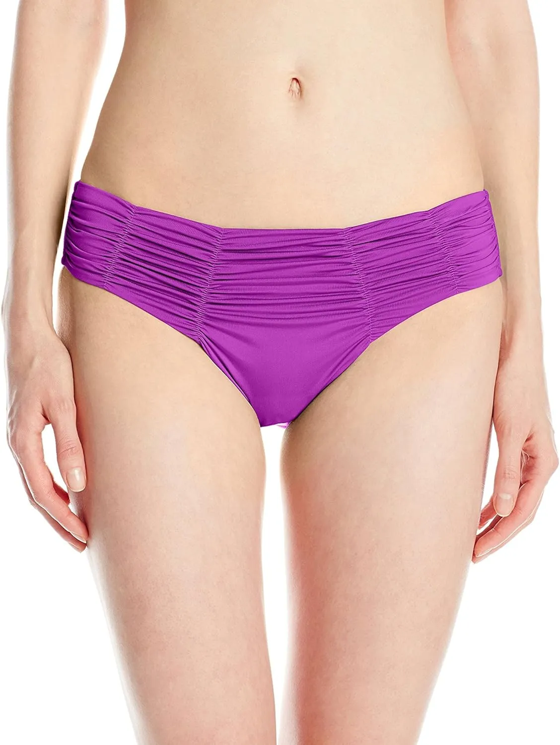 Badgley Mischka Women's Pin-Stitch Brief Bikini Bottom