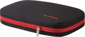 BeeNesting Waterproof Compression Packing Cubes 5/6/8 sets, Large Travel Packing organizers for Carry on Luggage, 2 Sides Expandable Storage Bags (Black Red, 9L)