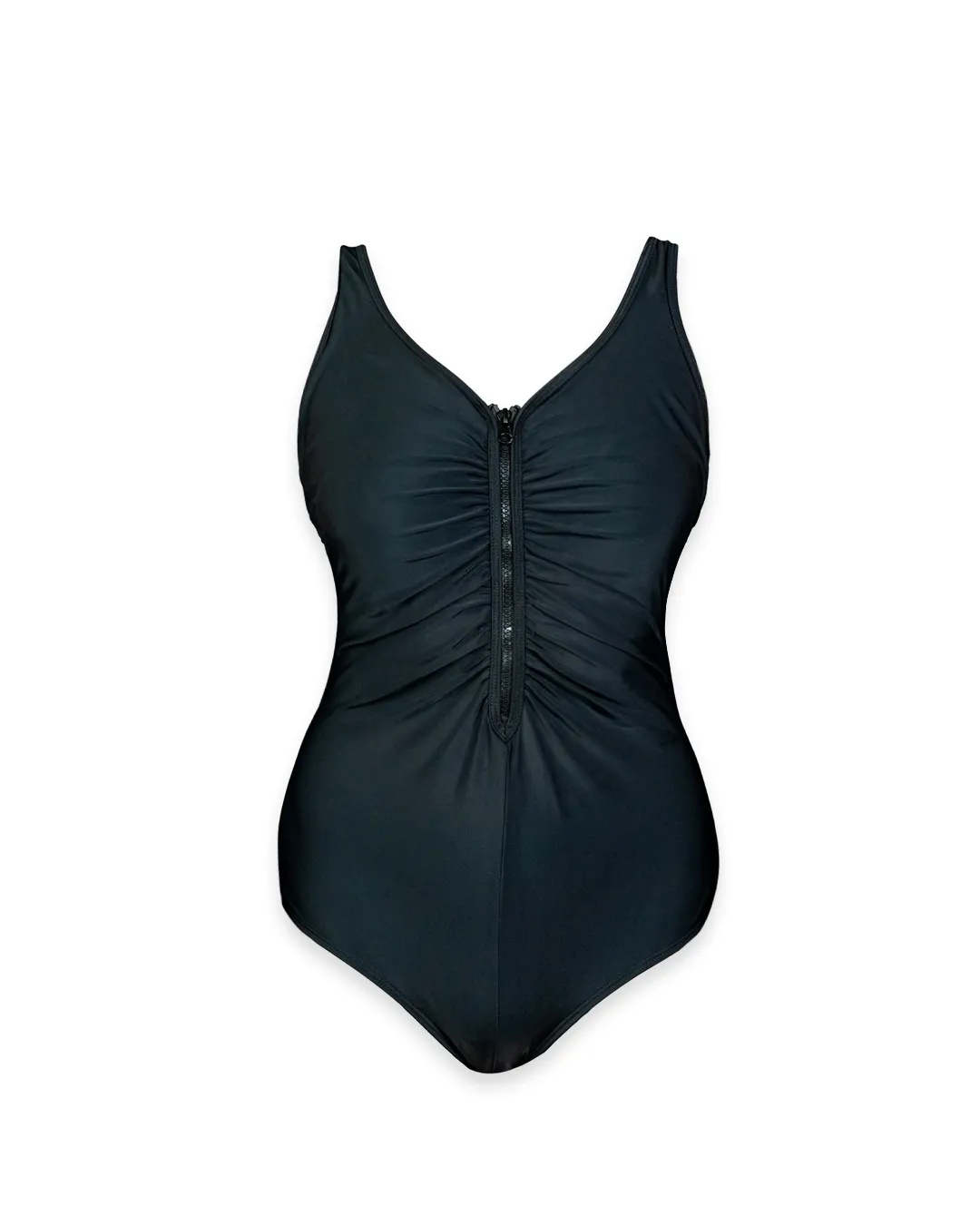 Black Zipper One Piece