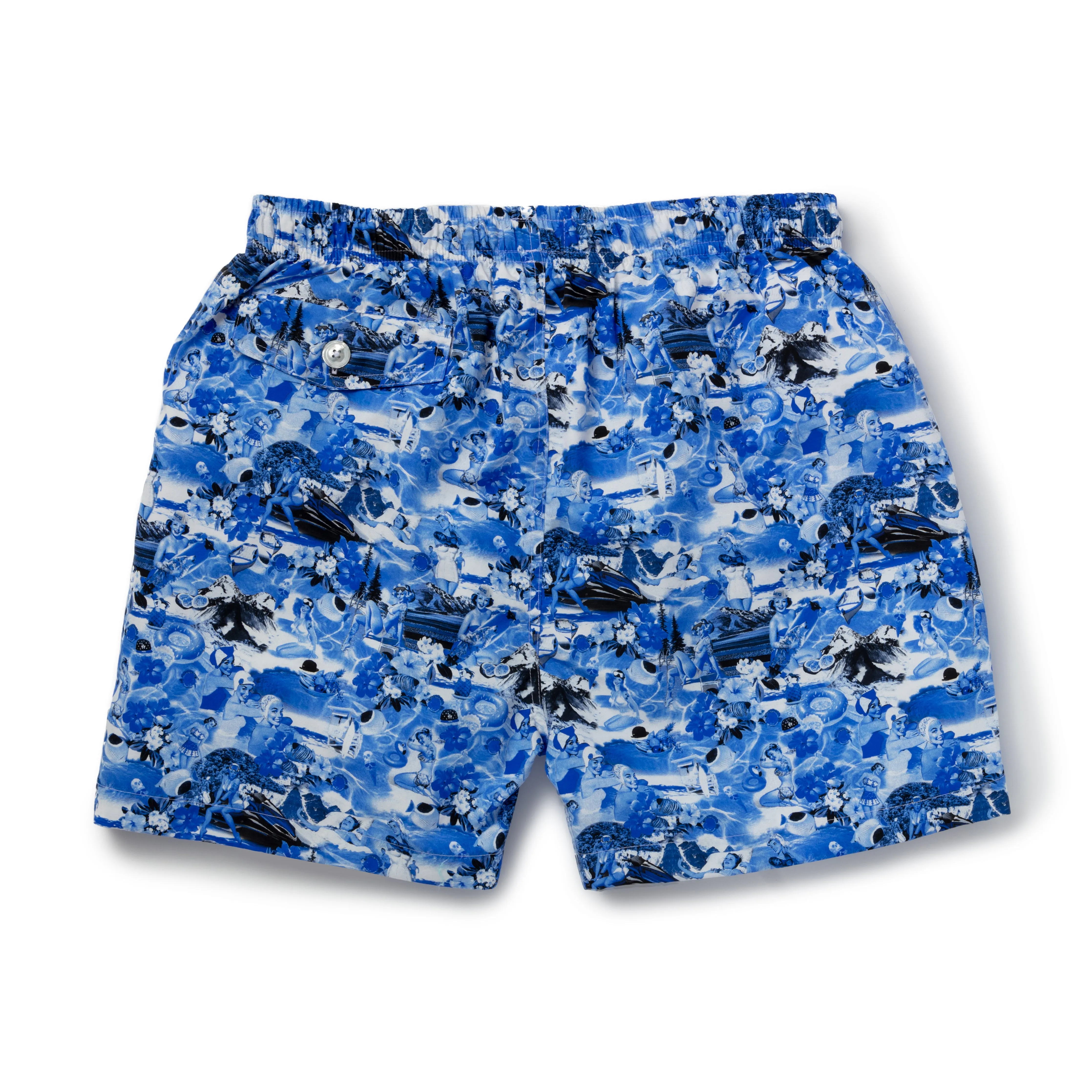 Blue Bathers Swimming Trunks