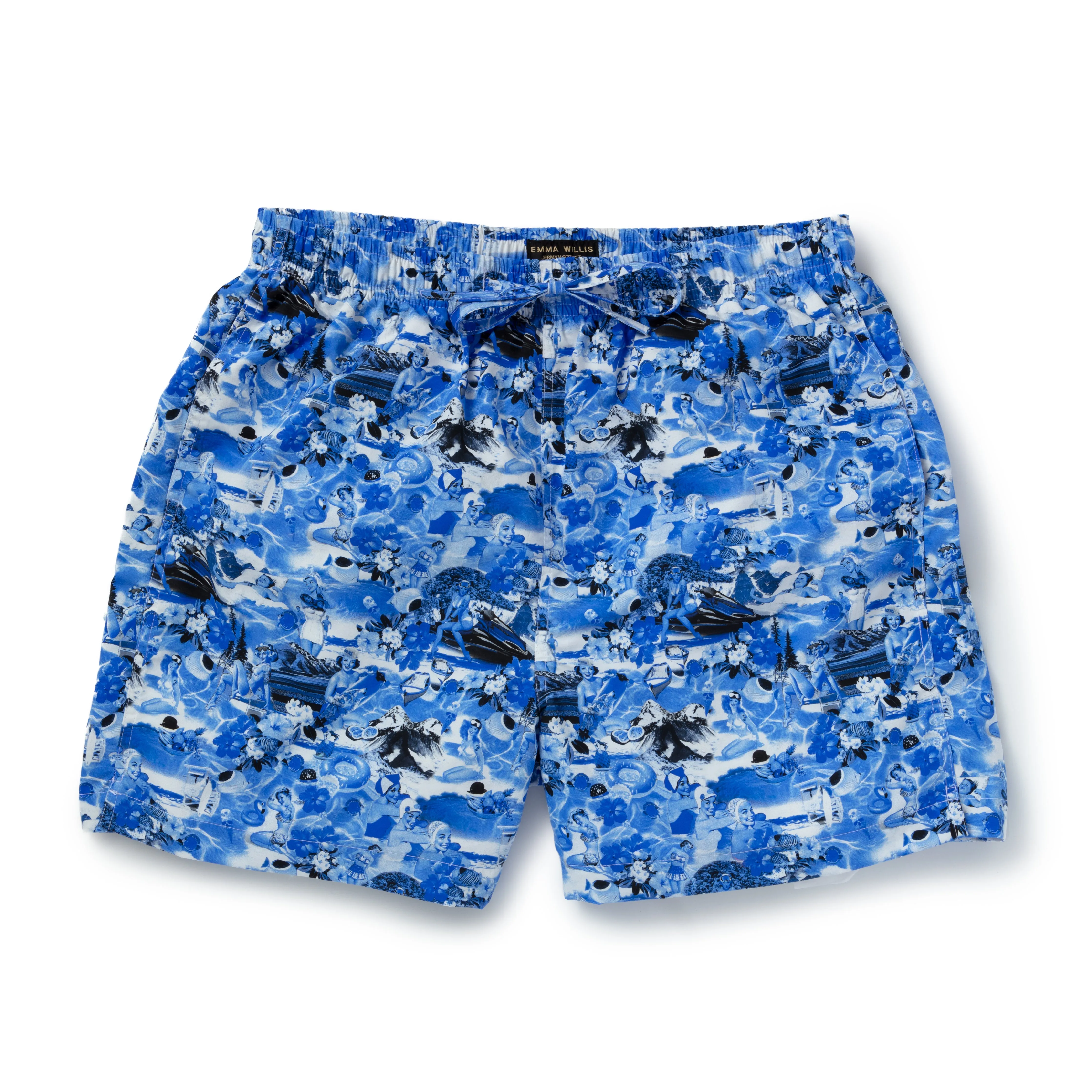 Blue Bathers Swimming Trunks