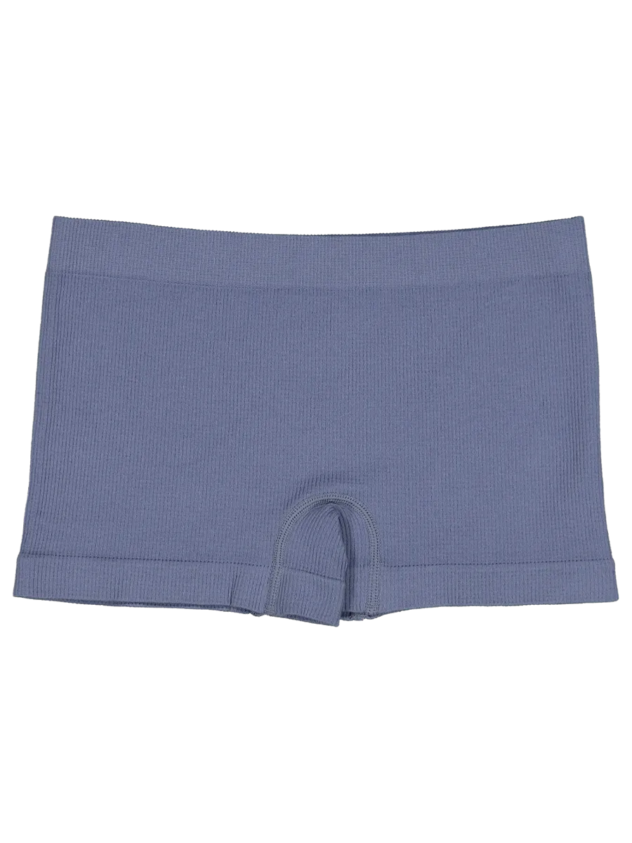 Blue Ribbed Seamless Boyleg