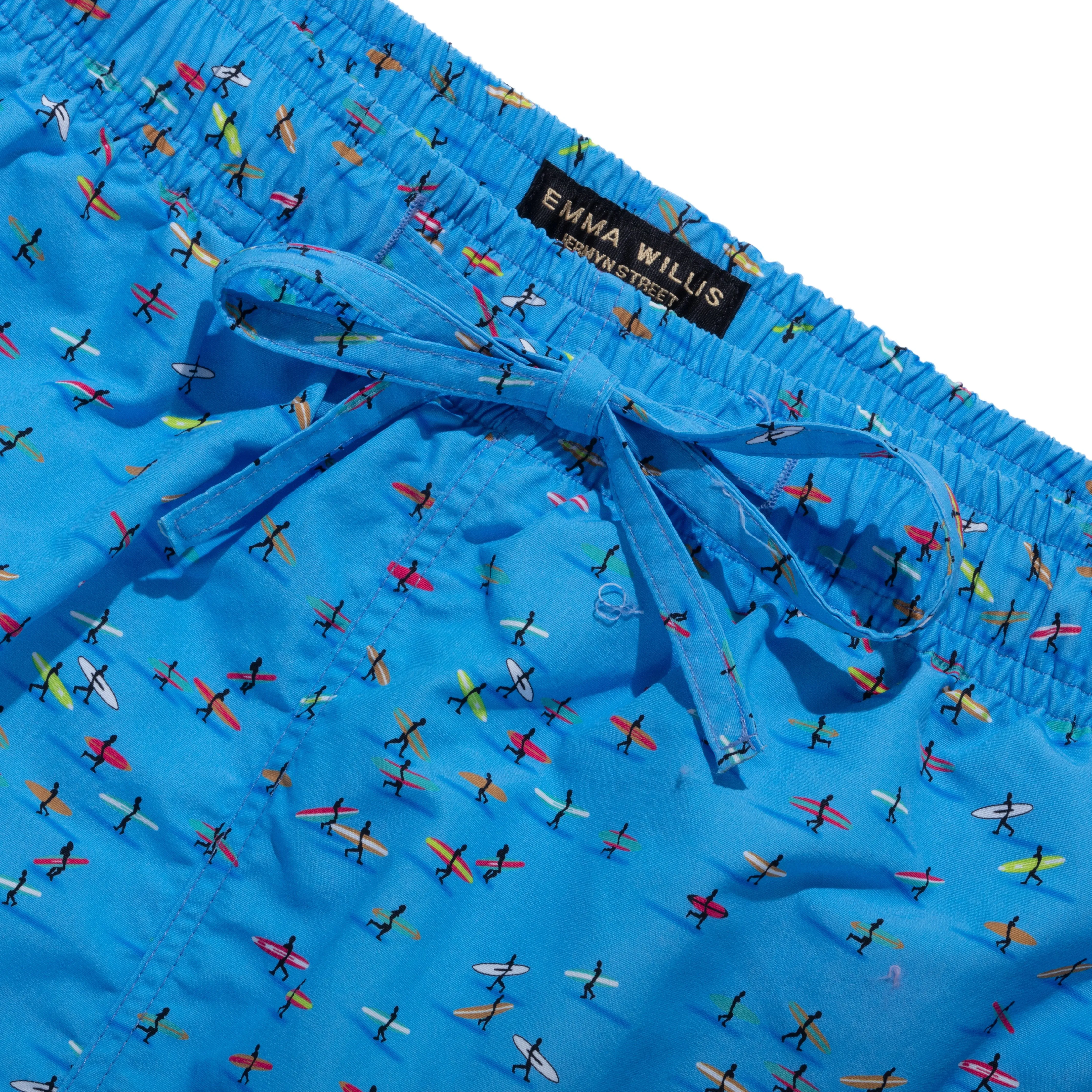 Blue Surfers Swimming Trunks