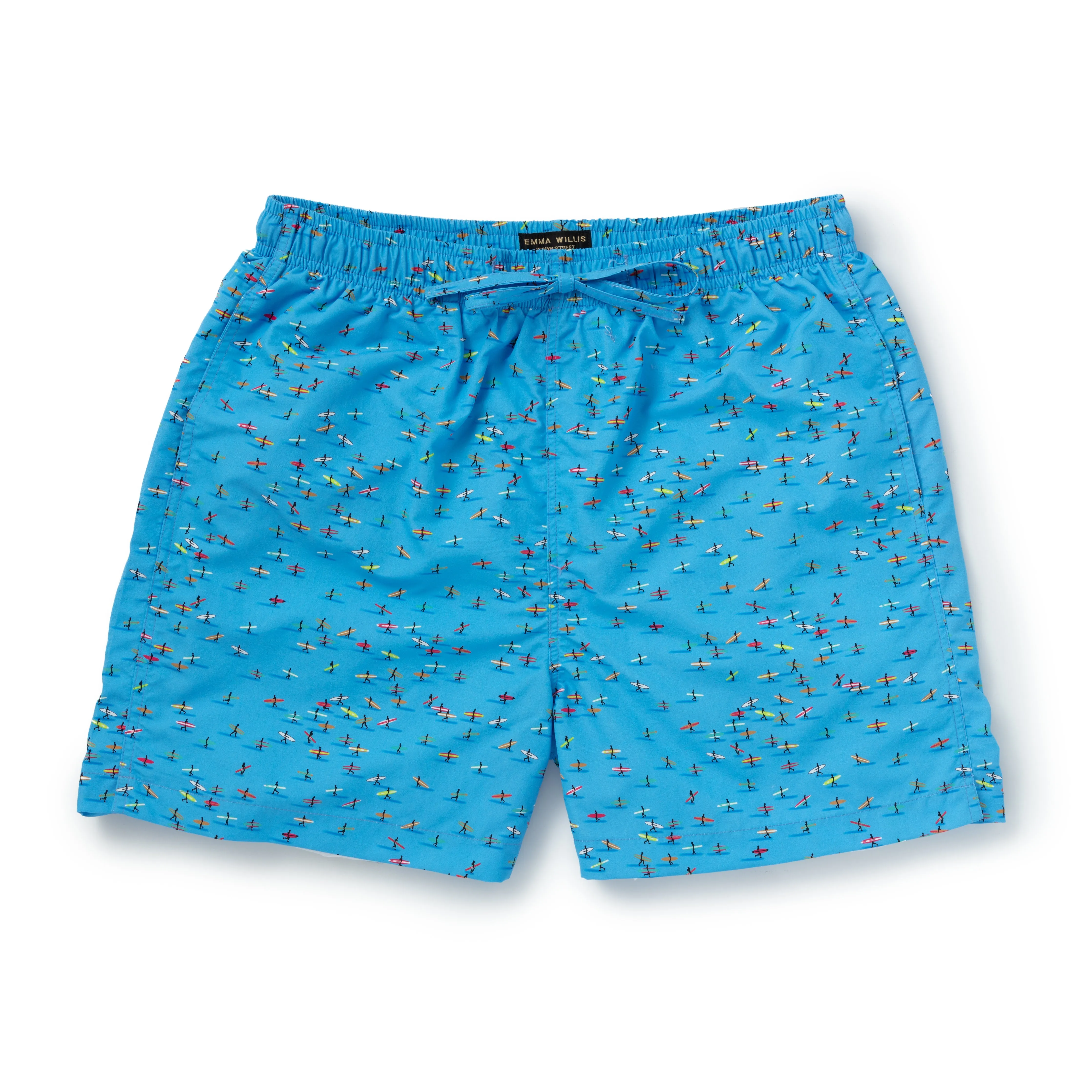 Blue Surfers Swimming Trunks
