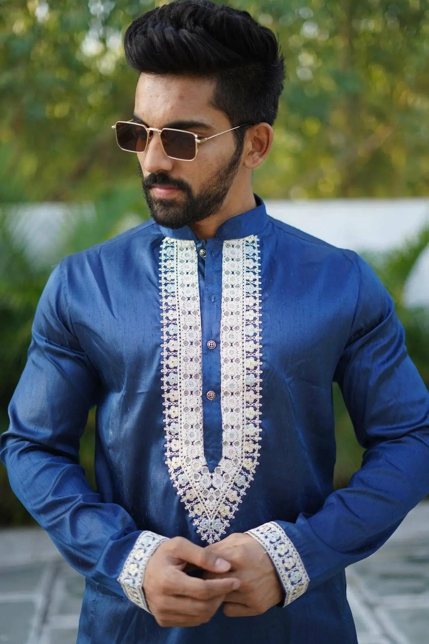 Bluevery Fashion's Unique  Kurta with Pajama Set For Men