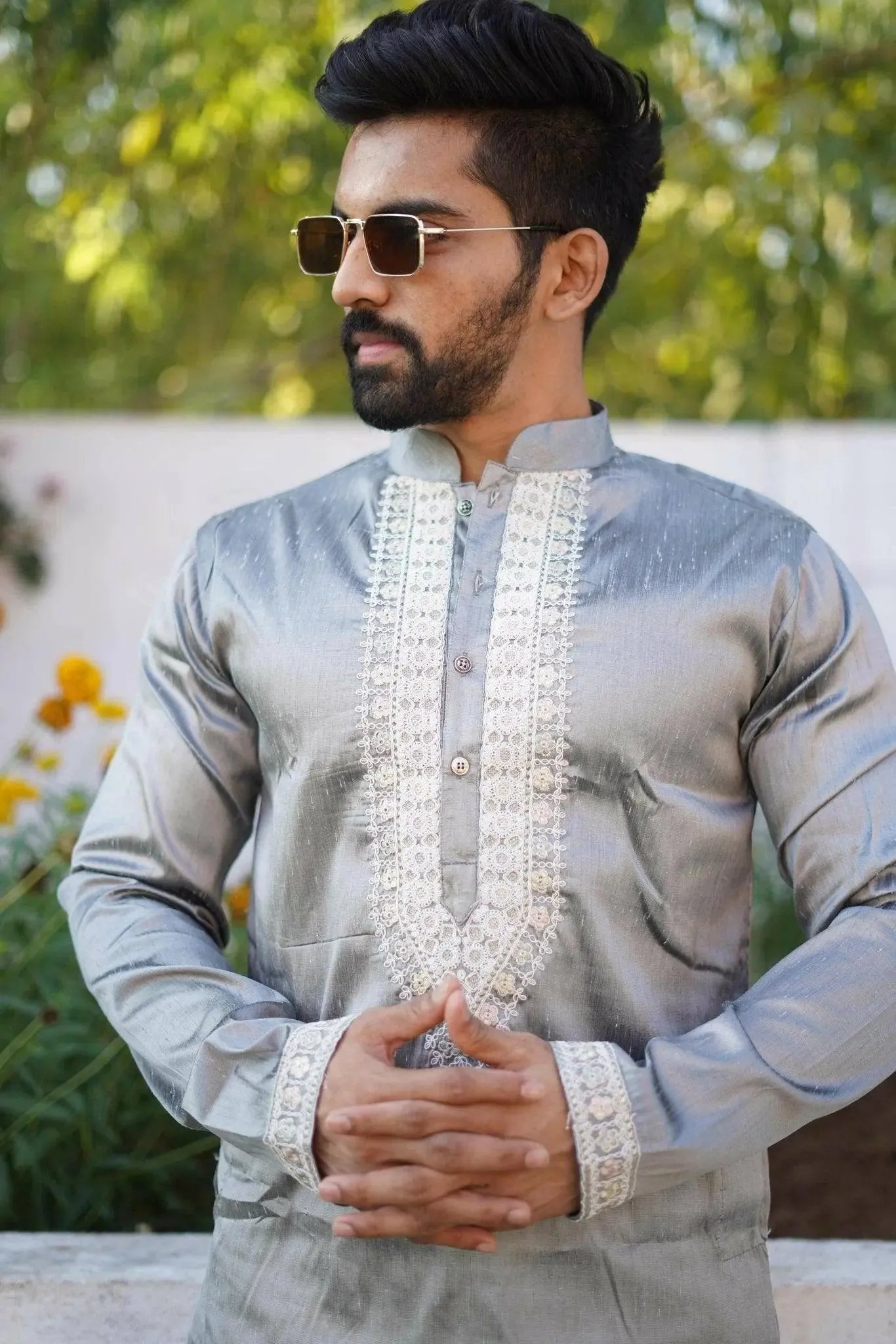 Bluevery Fashion's Unique  Kurta with Pajama Set For Men