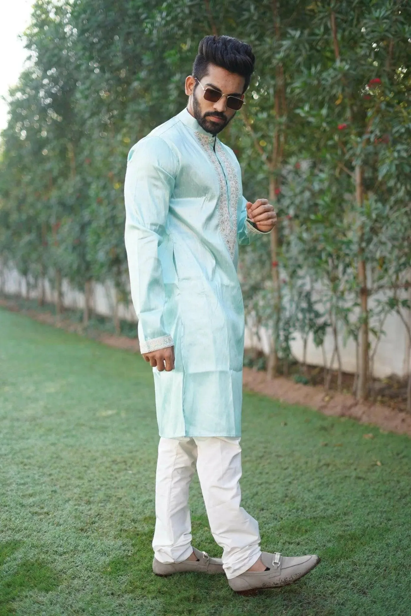 Bluevery Fashion's Unique  Kurta with Pajama Set For Men