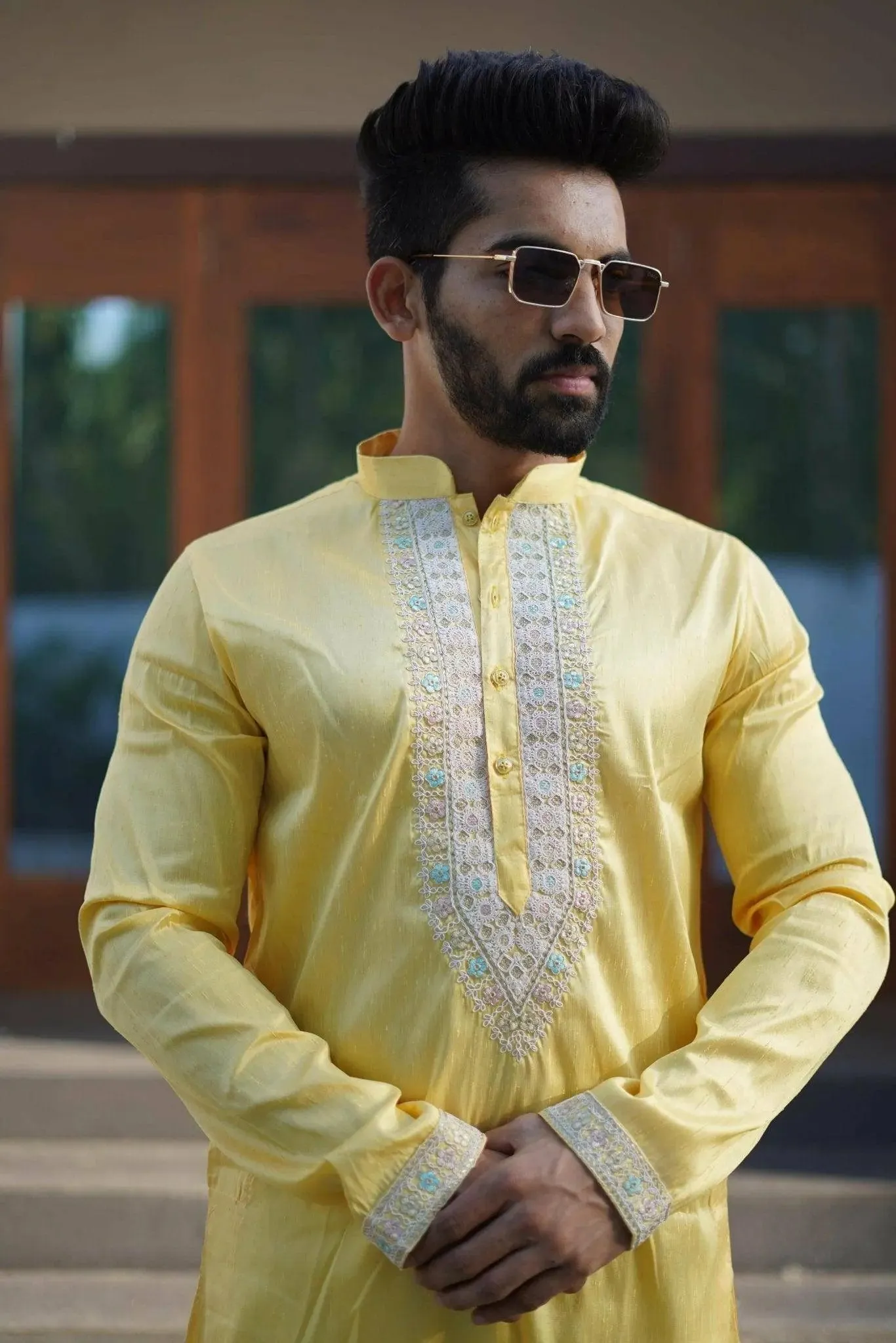 Bluevery Fashion's Unique  Kurta with Pajama Set For Men
