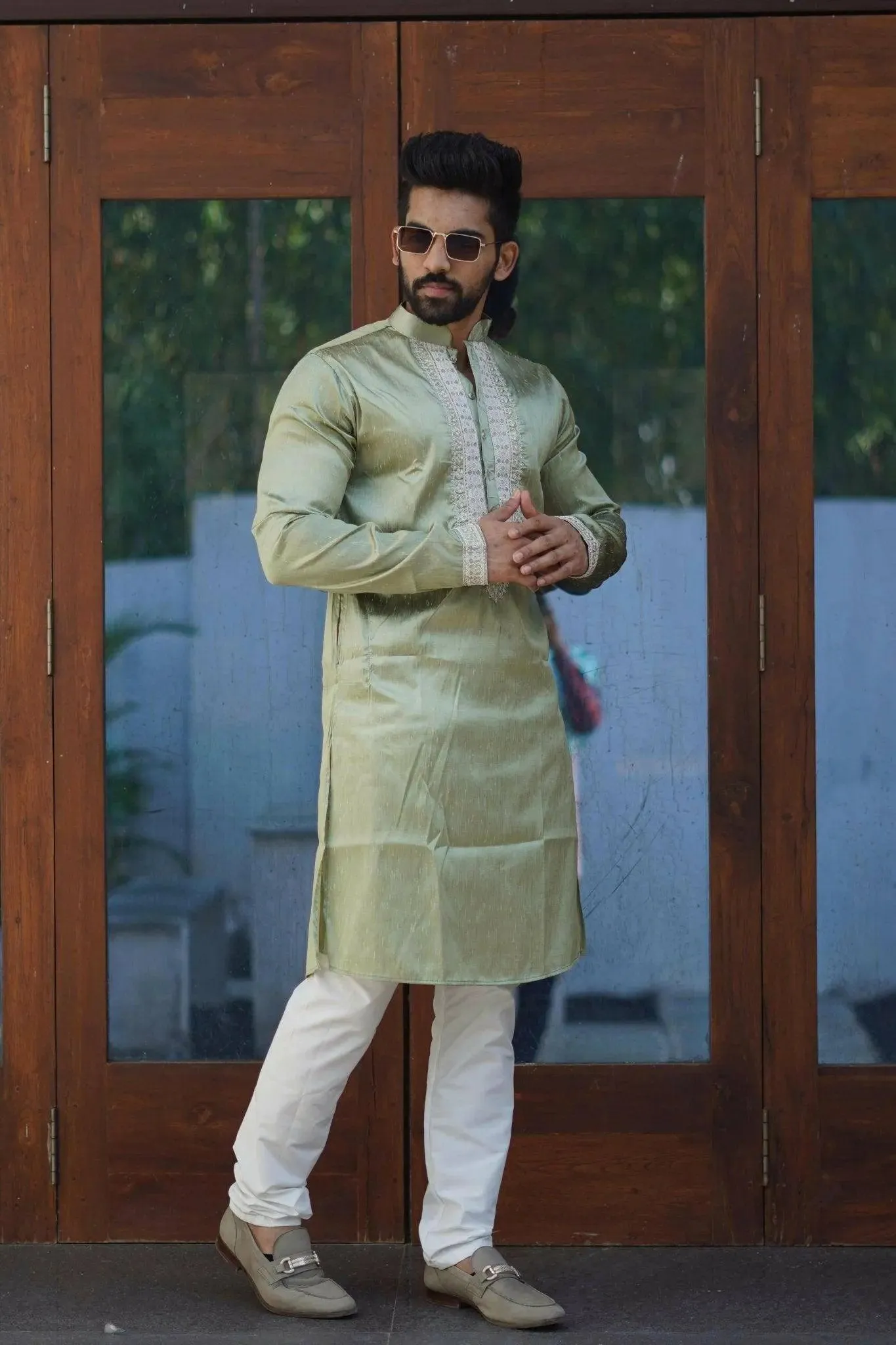 Bluevery Fashion's Unique  Kurta with Pajama Set For Men