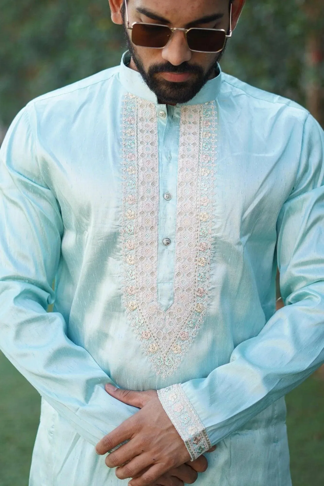 Bluevery Fashion's Unique  Kurta with Pajama Set For Men