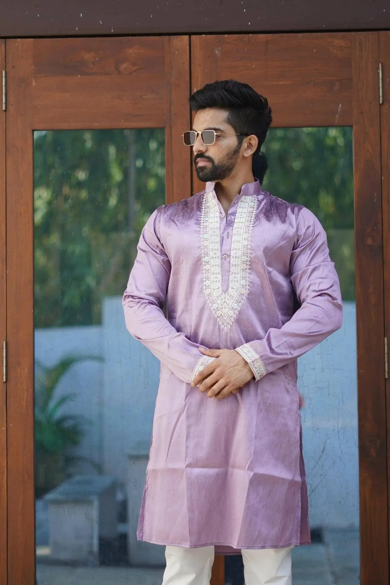 Bluevery Fashion's Unique  Kurta with Pajama Set For Men