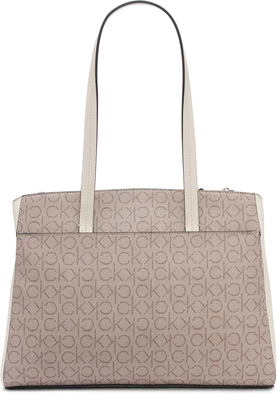Calvin Klein Women's Hadley Tote Bag  2 in 1, Vegan Leather, 5 Pockets