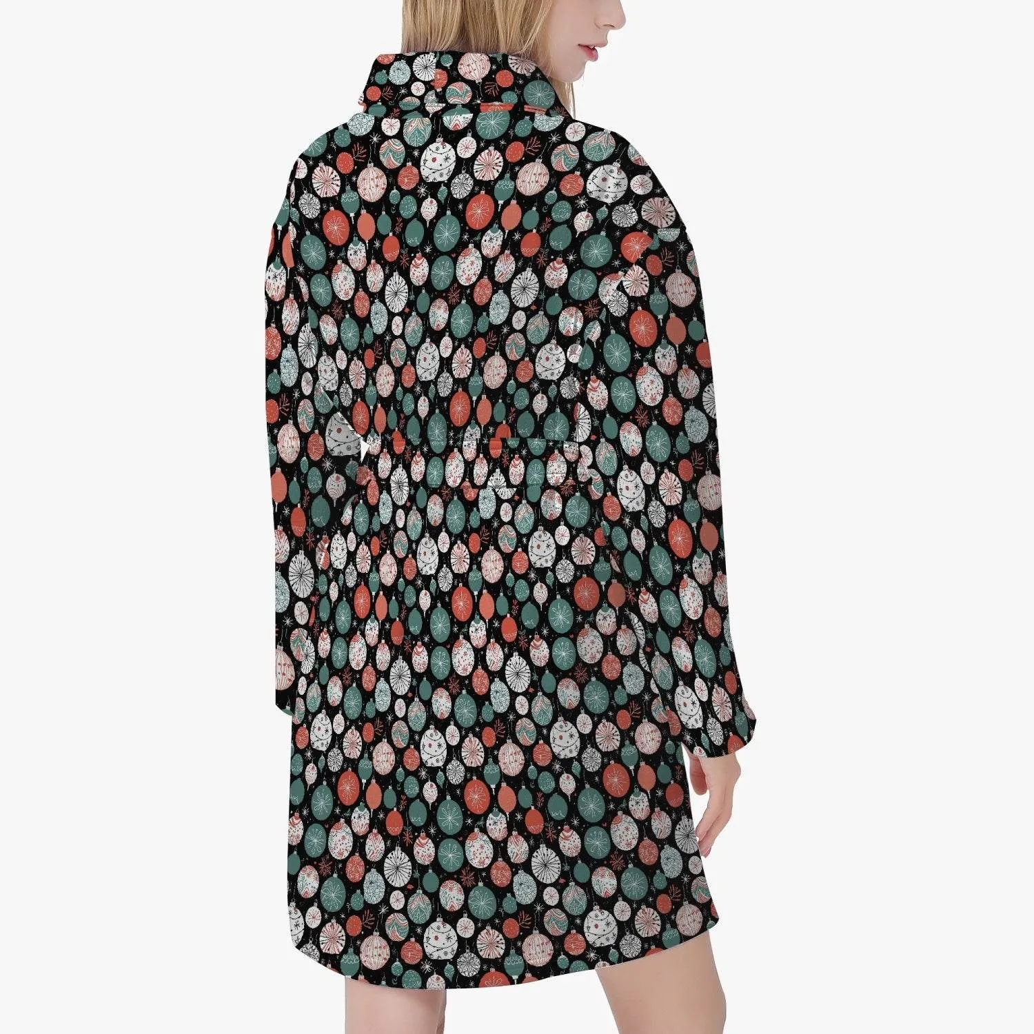 Colorful Ornament Women's Loose-fitting Bathrobe