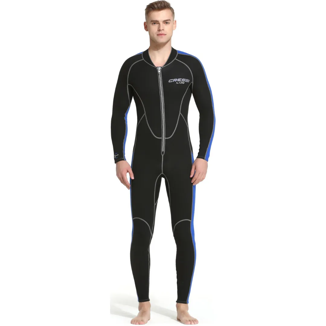 Cressi Lido 2mm Men's Long Monopiece Wetsuit