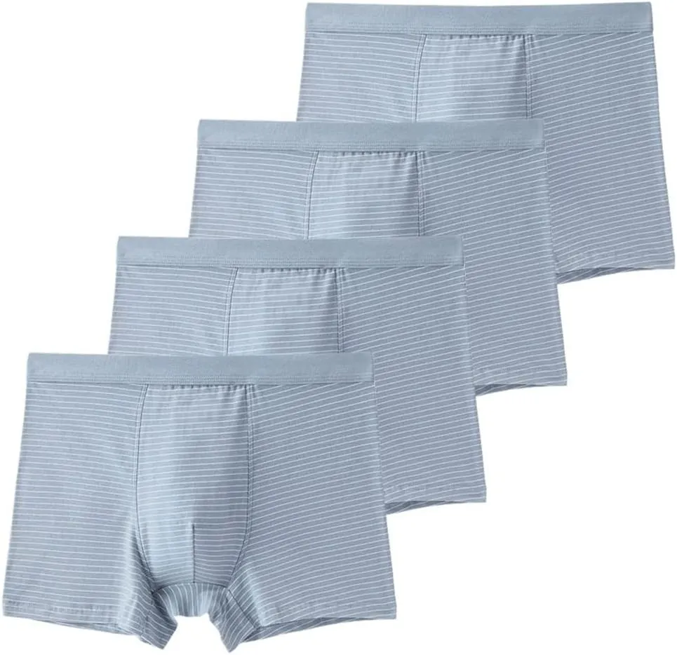 CSCDD Underwear Men's Boxer Briefs Cotton Boxer Shorts Men's Striped Men's Lingerie Underwear(6XL Code)