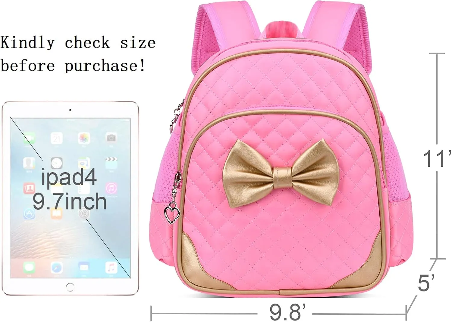 Cute Durable Waterproof Toddler Preschool Bag Kindergarten Kids Backpack for Girls