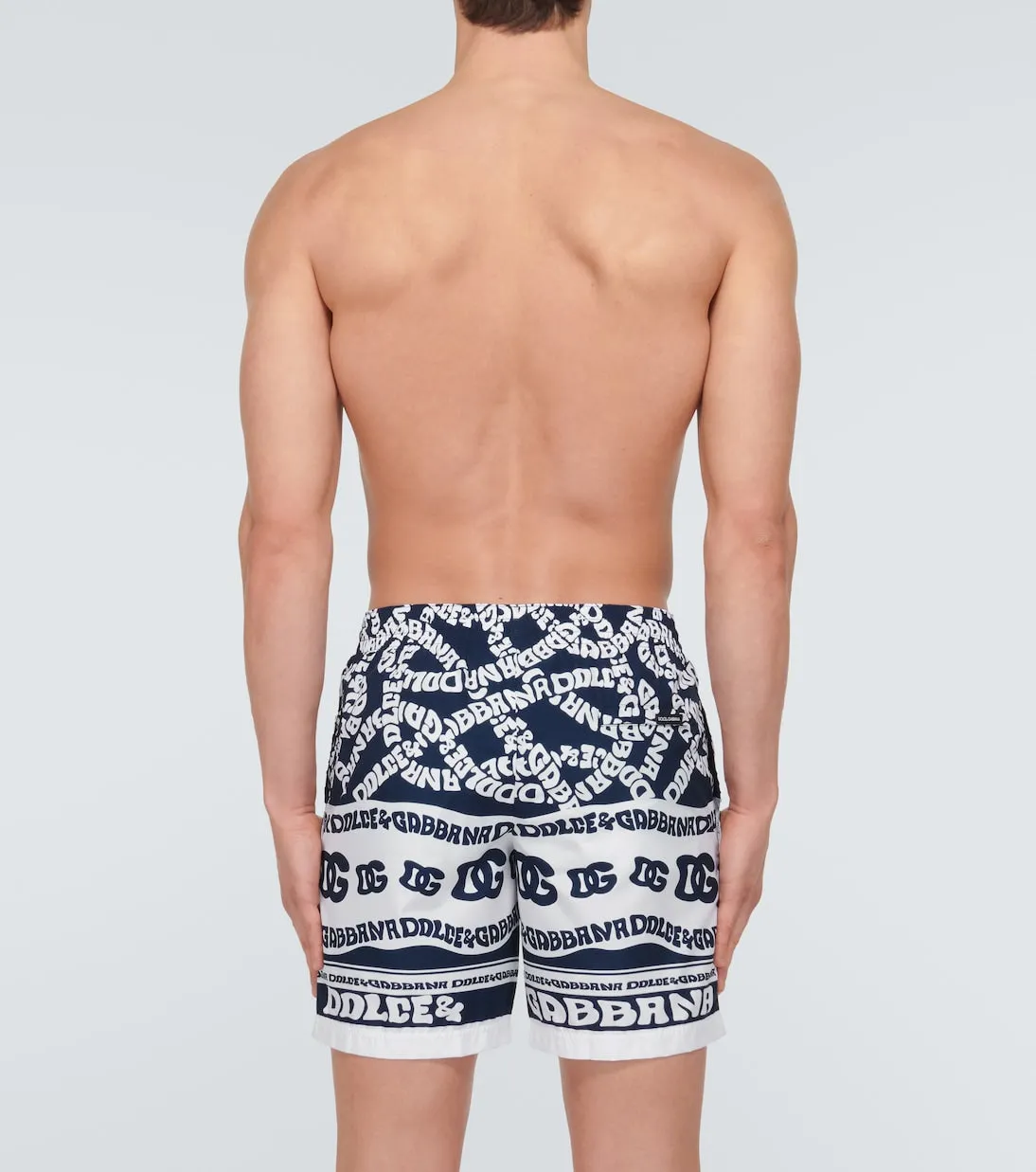 Dolce&Gabbana printed swimsuit, blue