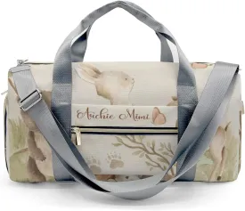 Forest Woodland Animals Personalized Duffel Bag Custom Multi-Function Travel Bag Gym Sports Dance Bags Overnight Carry On Weekend Bag for Women Men