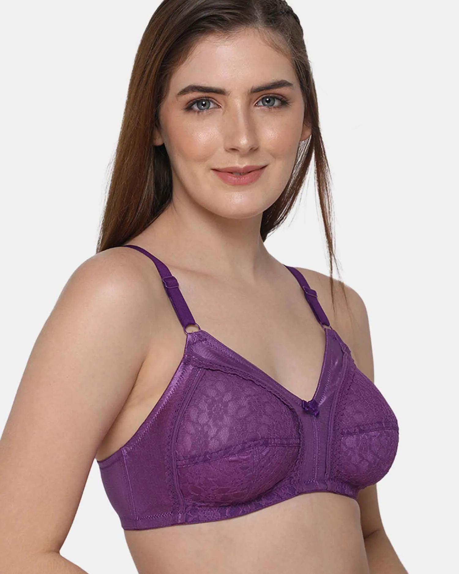 Full Coverage Non-Wired Non-Padded Intimacy Ethnic Bridal Bra - LL05