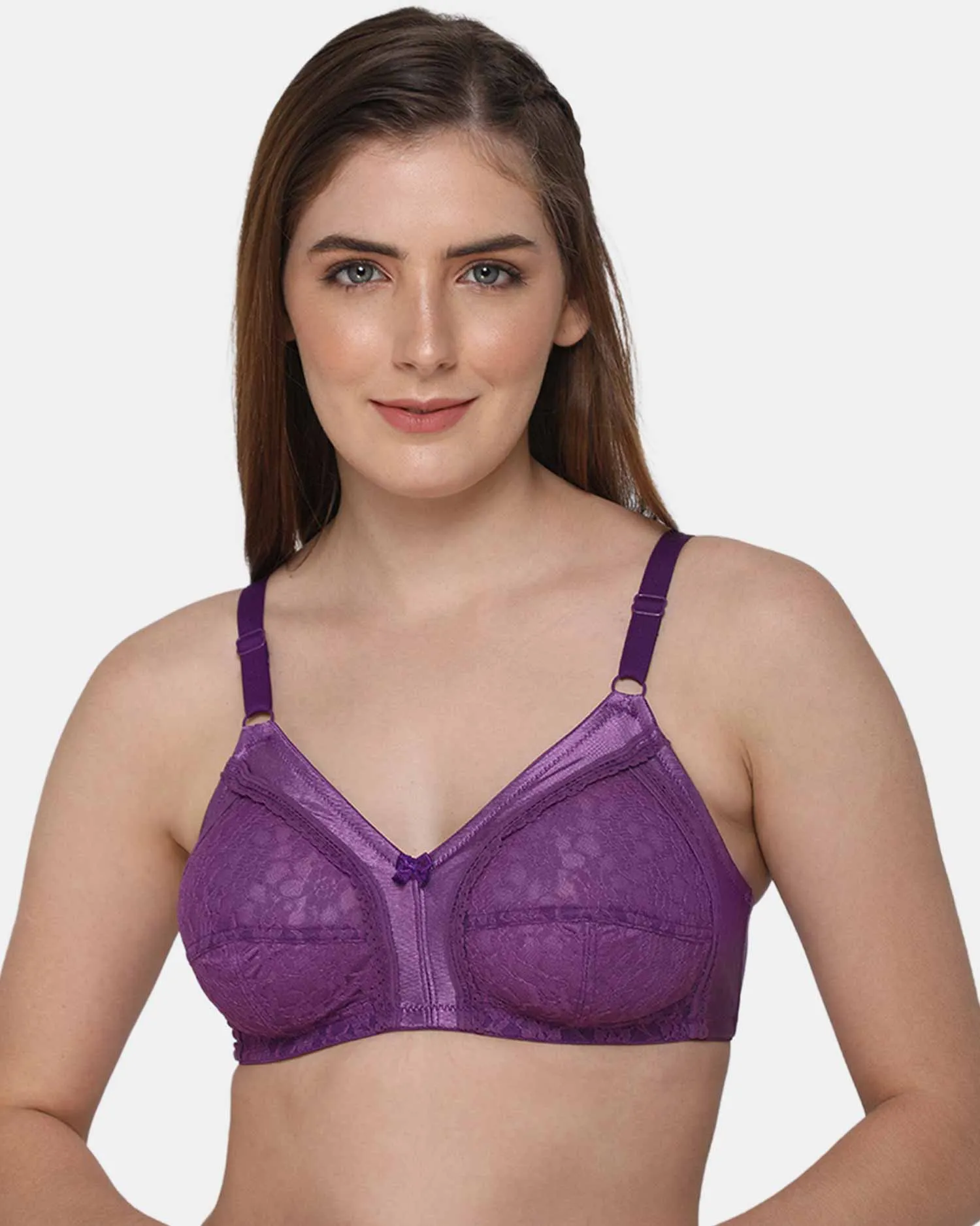 Full Coverage Non-Wired Non-Padded Intimacy Ethnic Bridal Bra - LL05