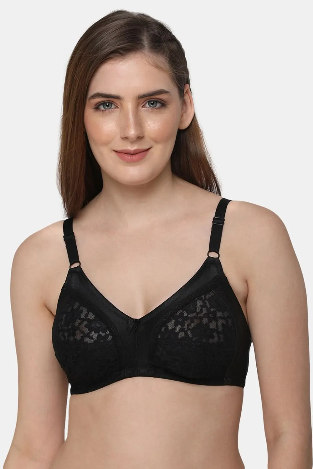 Full Coverage Non-Wired Non-Padded Intimacy Ethnic Bridal Bra - LL05