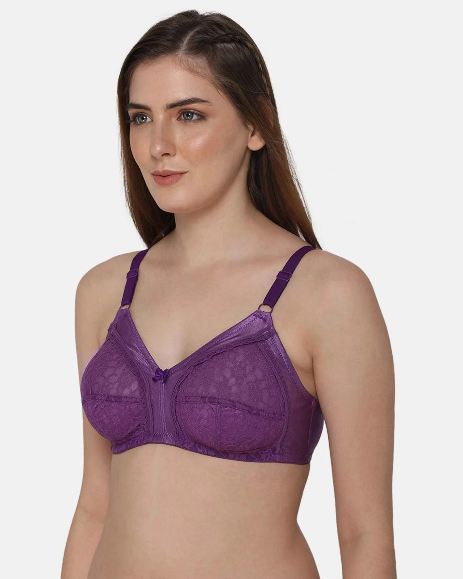 Full Coverage Non-Wired Non-Padded Intimacy Ethnic Bridal Bra - LL05