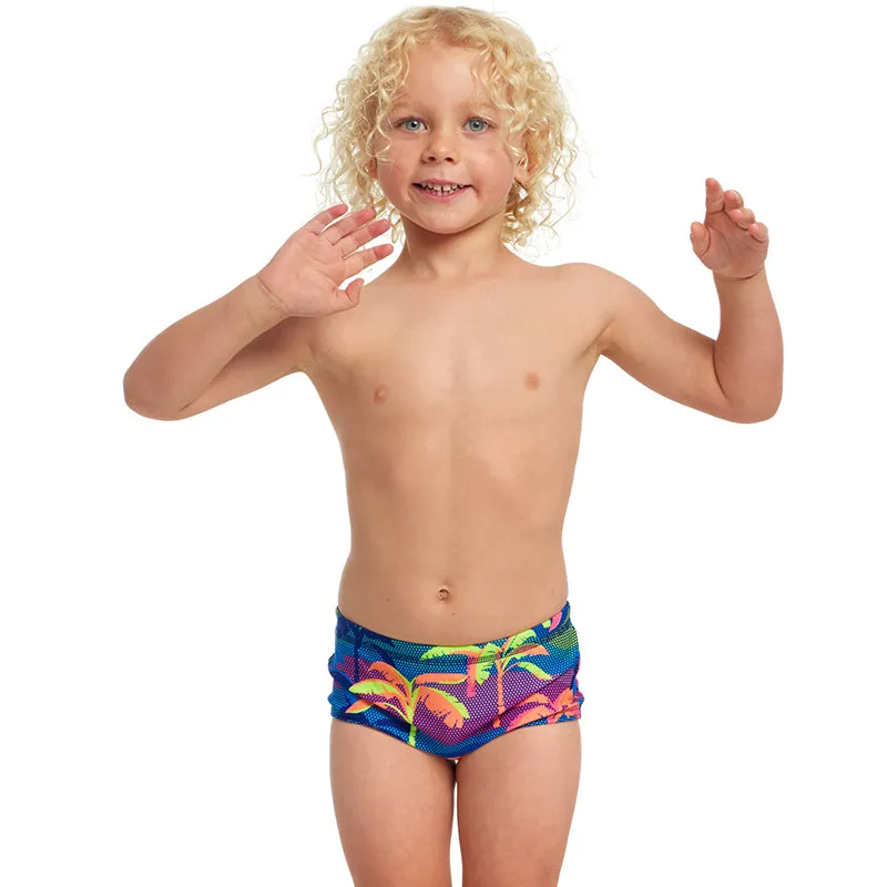 Funky Trunks - Palm A Lot - Toddler Boys Eco Printed Trunks