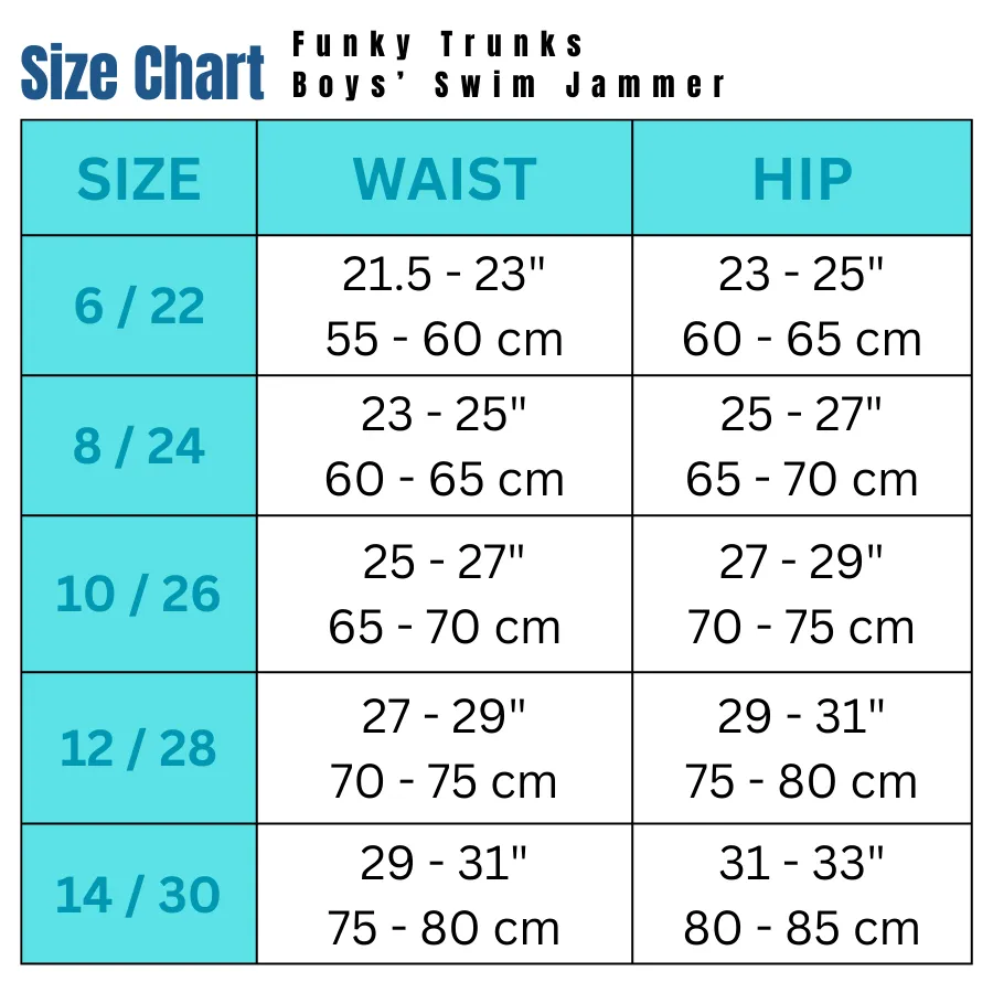 Funky Trunks Toddler Boys Printed Trunks FT32T- Battle Blue