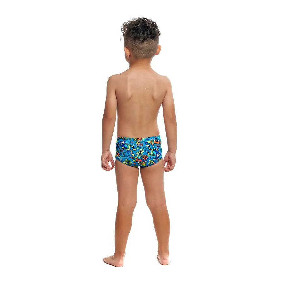 Funky Trunks Toddler Boys Printed Trunks FT32T- Beep Beep