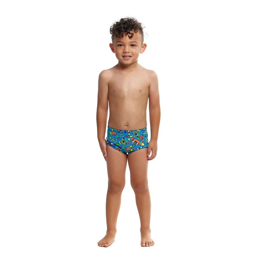 Funky Trunks Toddler Boys Printed Trunks FT32T- Beep Beep