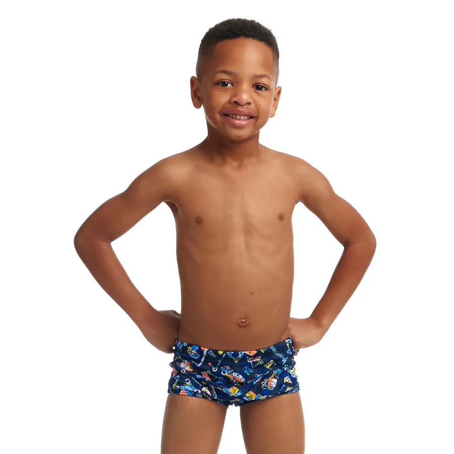 Funky Trunks Toddler Boys Printed Trunks FT32T - Can We Build It?