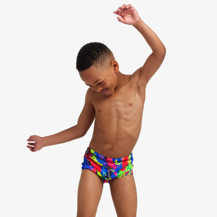 Funky Trunks Toddler Boys Printed Trunks FT32T- Paint Smash