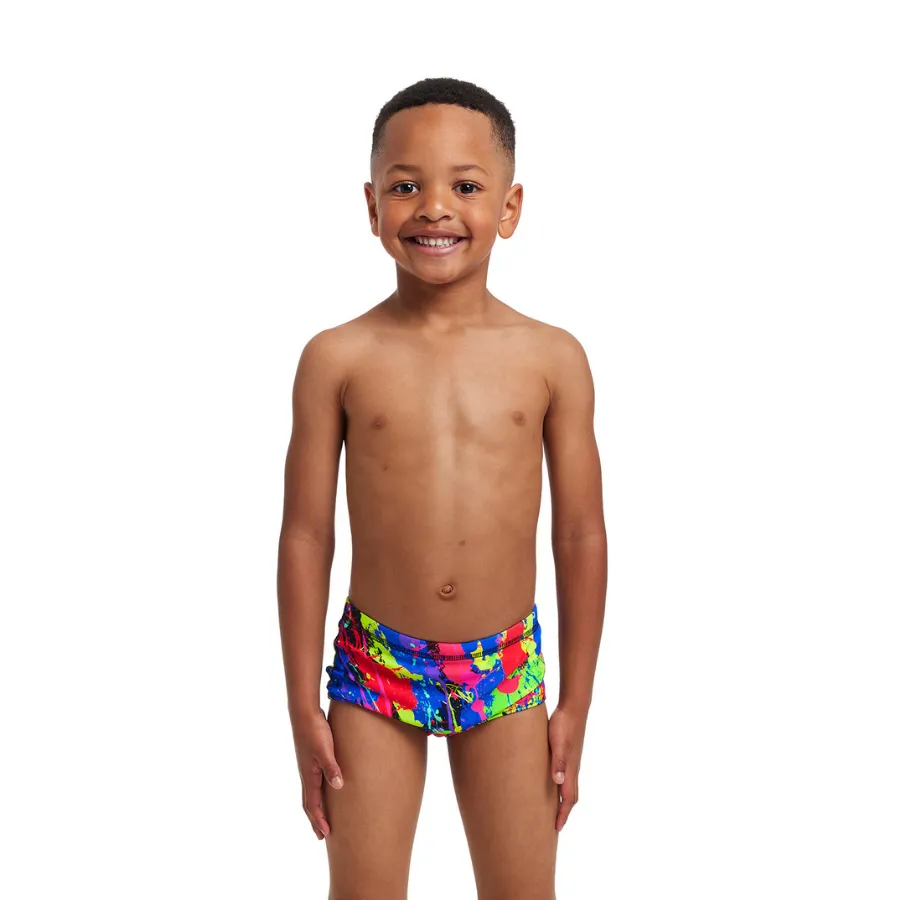 Funky Trunks Toddler Boys Printed Trunks FT32T- Paint Smash