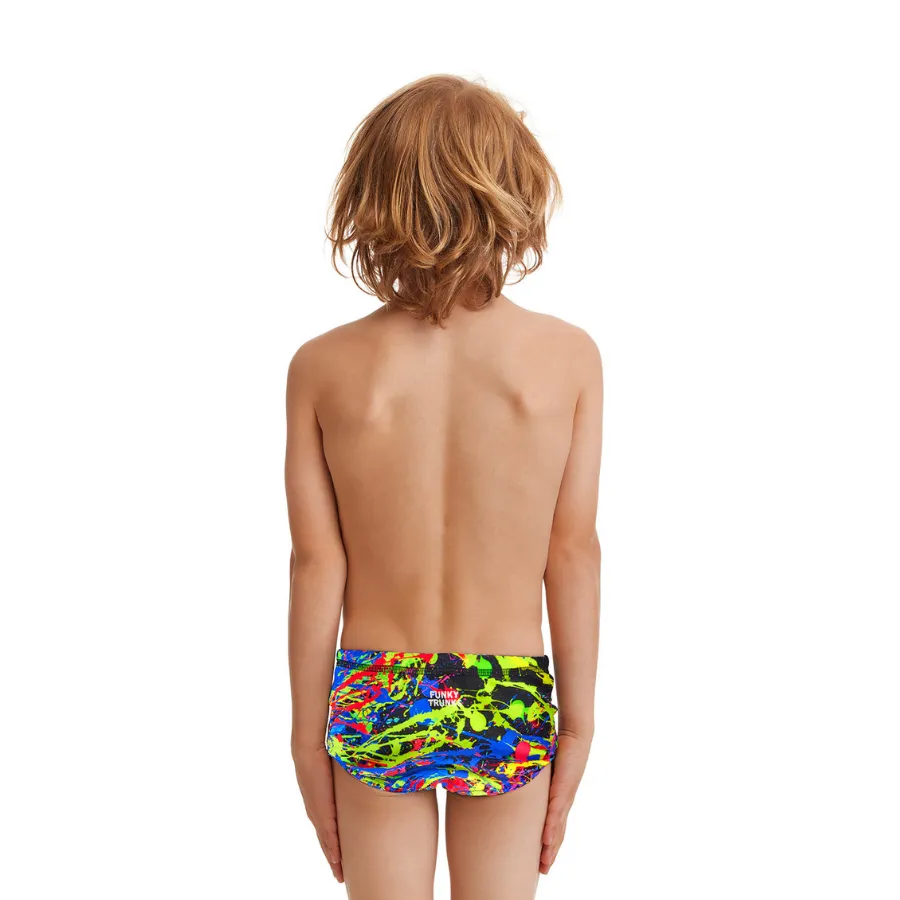 Funky Trunks Toddler Boys Printed Trunks FT32T- Paint Smash