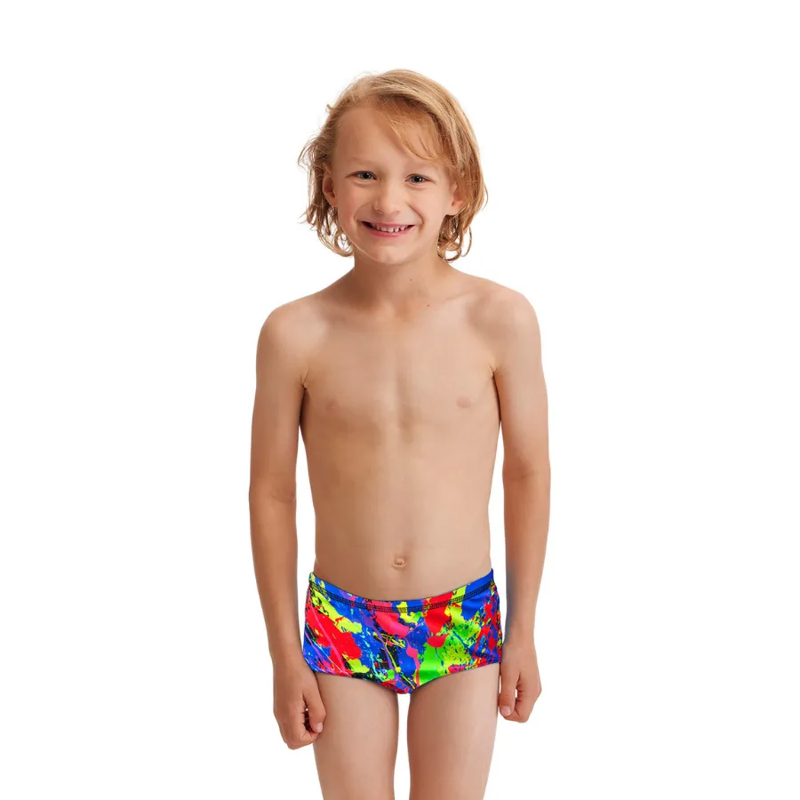 Funky Trunks Toddler Boys Printed Trunks FT32T- Paint Smash