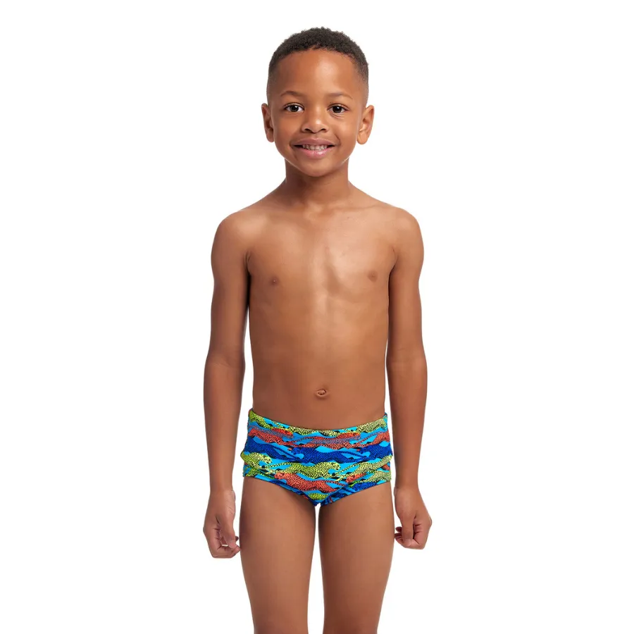 Funky Trunks Toddler Boys Printed Trunks FTS002B - No Cheating