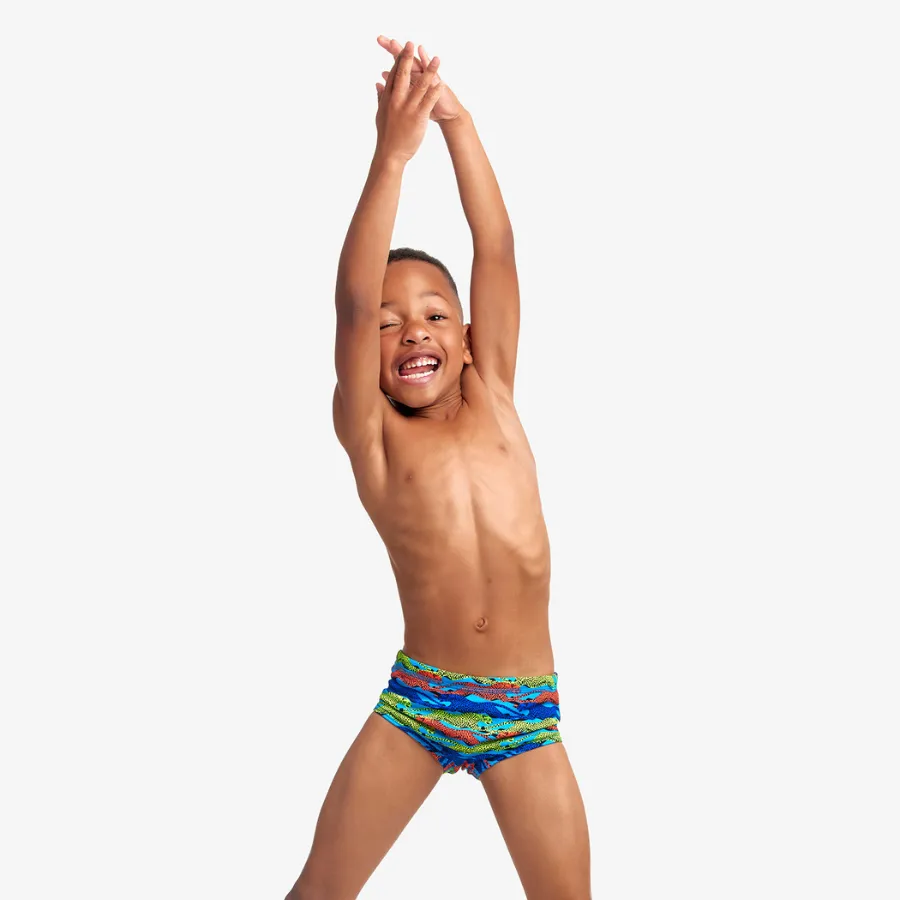 Funky Trunks Toddler Boys Printed Trunks FTS002B - No Cheating