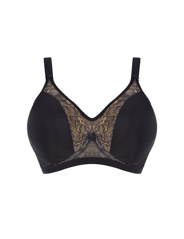 Goddess Yvette GD6750 Black Banded Molded Underwire Bra