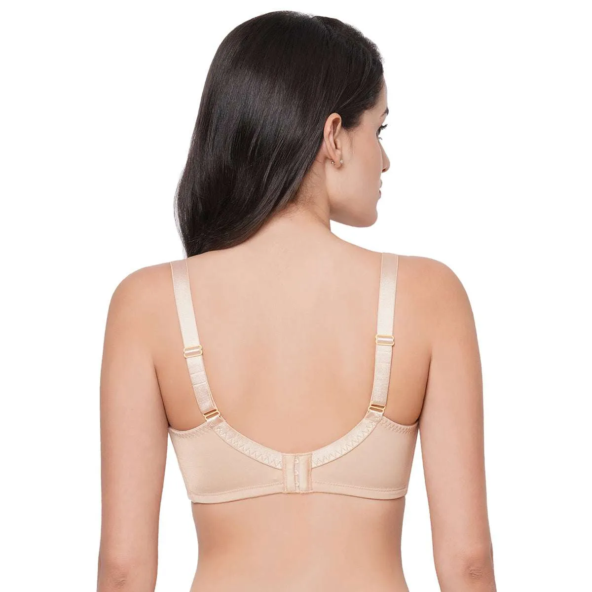 Grace Non-Padded Non-Wired Full Coverage Plus Size Bra - Beige