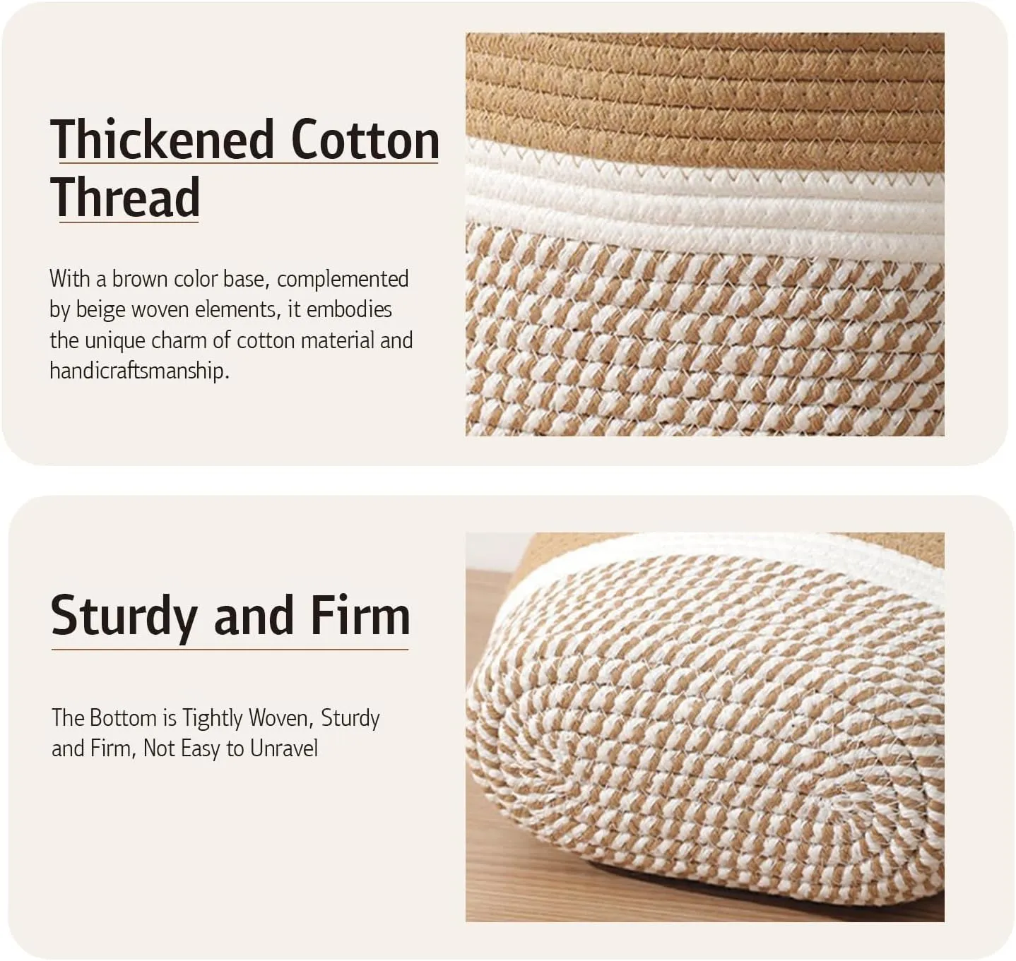 Handcrafted twisted cotton linen weave handbag for womenShoulder bagOutdoor picnic and camping