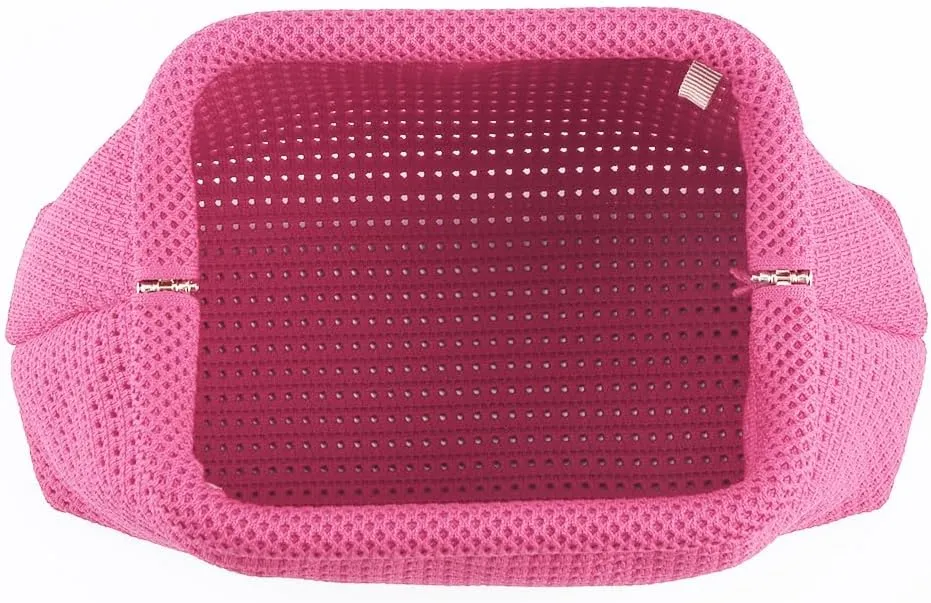 Lushandy Crochet Clutch Purses for Women, Beach Clutch Purse Summer Crossbody Purse Kiss Lock Evening Handbag Dumpling Bag